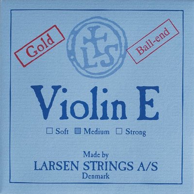 {鈺聲國際弦樂器} 丹麥 Larsen Original Medium 小提琴單E弦 鍍金 ball end 限量批發價