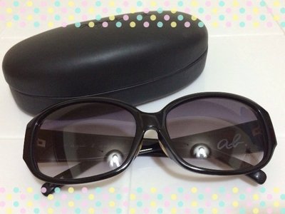 【agnes b】專櫃正品黑色太陽眼鏡/墨鏡