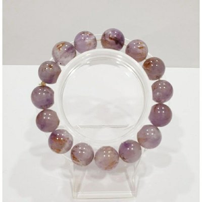 天然紫鈦晶手珠 (12mm)