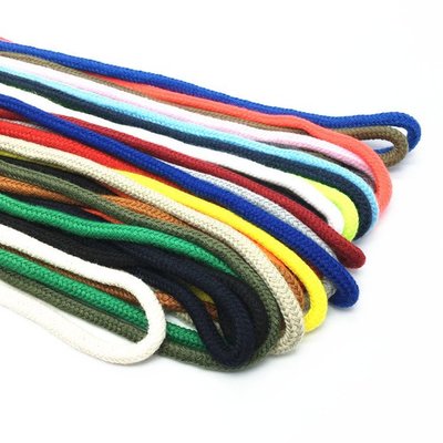 熱賣~優質彩色滌棉繩子6mm圓棉繩服裝褲腰繩衛衣帽繩 沙灘褲抽繩-特價-好鄰居