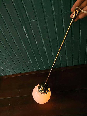 奶油球燈 銅燈 極美 吊引式  . 天井 奶油球燈 吊燈 . 特殊 極美 . 長快 70  球徑約 15
