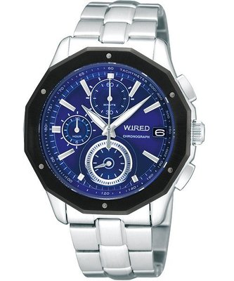 SEIKO旗下 WIRED 日系品牌蔚藍海岸計時腕錶 / AV6005X /40mm