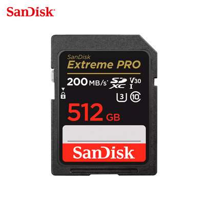 SANDISK 512G Extreme PRO SD UHS-I U3 相機用記憶卡 (SD-SDXXD-512G)