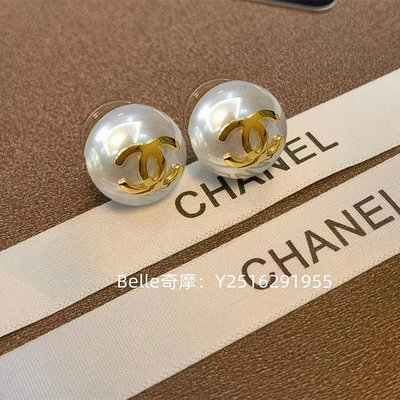 流當奢品 Chanel 香奈兒 earrings 大 CC 珍珠耳環 A85148 現貨