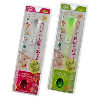 芭比日貨*~日本製 LEBEN nonoji 兒童安全掏耳棒 挖耳棒 自然聚光免用電池 透明色現貨特價
