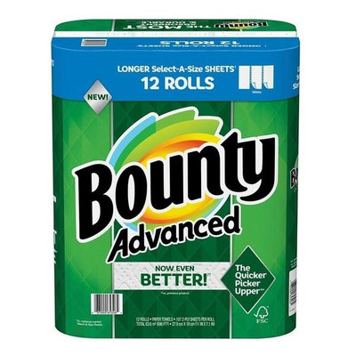 【現貨】Bounty 隨意撕特級廚房紙巾 101張 X 6捲(半包)