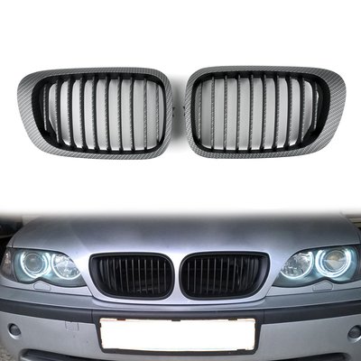清倉 BMW E46 2D 1999-2002 3 Series 專用水箱護罩Carbon貼紋-極限超快感！