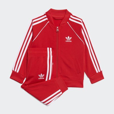 童裝 嬰童 Adidas Kids Adicolor SST 休閒 運動套裝 紅色 HE4747