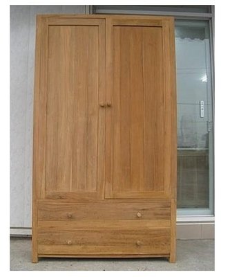 幸福家實木傢俱 全柚木 4尺衣櫃,實木衣櫃, 衣櫥, (CL20188-F)
