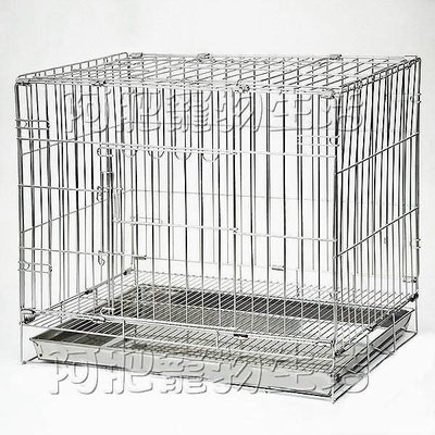 【阿肥寵物生活】1.5 呎白鐵摺疊籠 ／ 收放簡單不佔空間