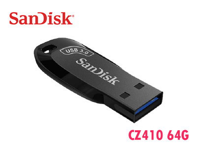 「阿秒市集」Sandisk Ultra Shift CZ410 64G 讀取100M USB3.2 Gen1 隨身碟