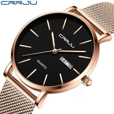 CRRJU/卡俊2188男錶女錶手錶簡約時尚男士手錶石英錶個性