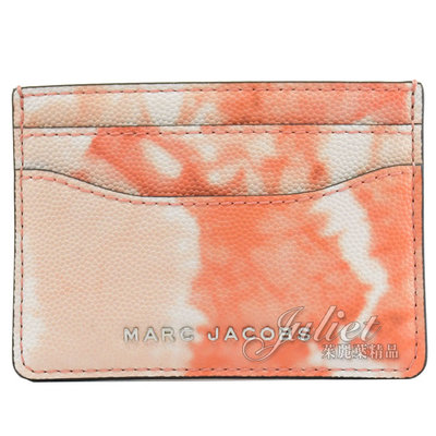 【茱麗葉精品】【全新精品 優惠中】MARC JACOBS 馬克賈伯 專櫃商品 渲染圖騰信用卡名片夾.甜瓜橘 現貨