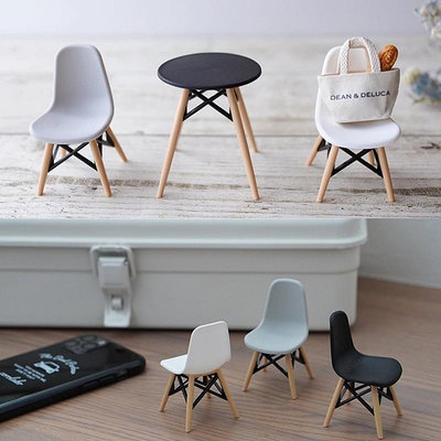現貨免運日本進口YAMADA臥室擺放玩椅設計擺件微小桌迷你模型玩偶休閑凳子