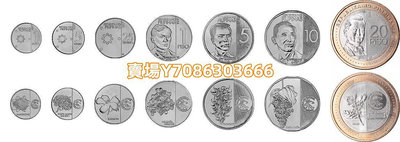 全新菲律賓7枚一套硬幣 2017-20年新版套幣 大全套外國錢幣 錢幣 紀念幣 紙鈔【悠然居】1575