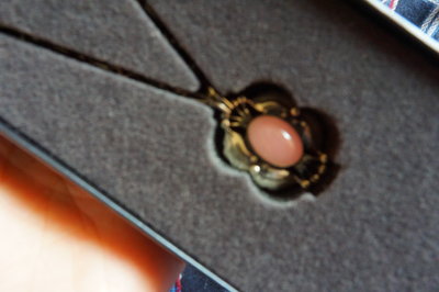 全新專櫃正品真品GEORG JENSEN喬治傑生之 2000年度項鍊 石榴晶 粉嫩優美