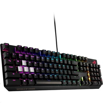 米特3C數位-ASUS華碩 ROG STRIX SCOPE RGB電競鍵盤-青軸/銀軸