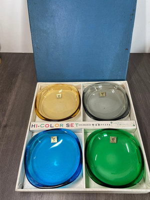 日本制 kagami   彩色水晶盤