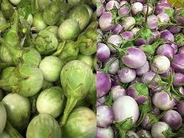 多種新鮮現採蔬菜/食用花*新鮮現採新鮮紫蛋茄與綠蛋茄*/5斤(4季秋冬較少)