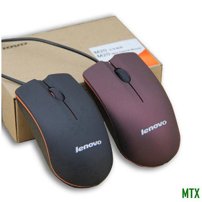 MTX旗艦店Lenovo M20 USB鼠標光電鼠標適用於計算機和筆記本電腦