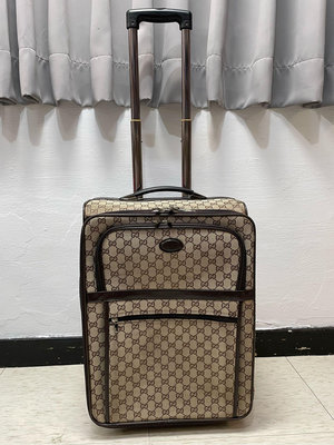 義大利Gucci GG印花壓紋登機箱 行李箱 拉桿箱