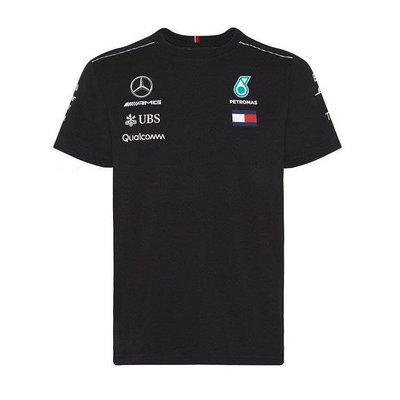 【精選好物】新款 F1汽車賽車服 Benz 賓士 AMG 賽車圓領Logo衣服 T恤