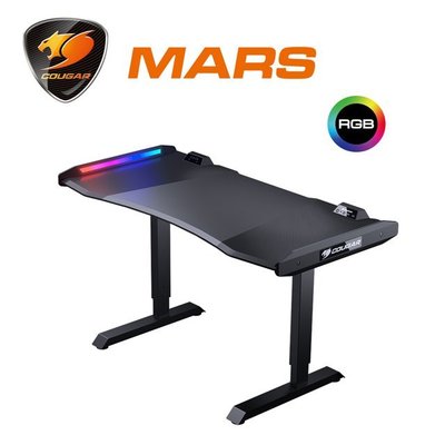 億嵐家具《瘋椅》COUGAR 美洲獅 MARS 戰神電競桌 炫彩RGB燈效 RGB 電腦桌