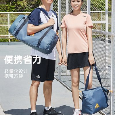 現貨熱銷-【直營】adidas羽毛球拍包網球包裝備單肩雙肩背包新款網球拍