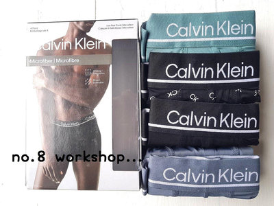 任2組75折【Calvin Klein MICROFIBER低腰四角內褲】【CKU001W6】(S-M-L-XL)四件組