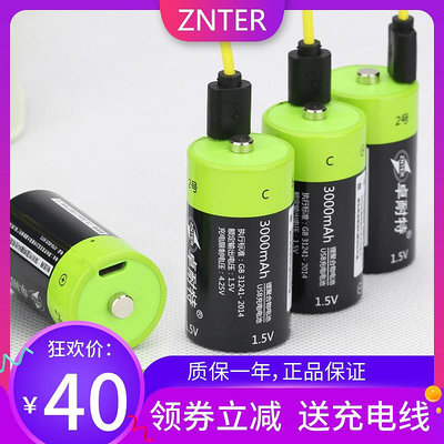 【現貨】卓耐特2號電池1.5V可充電C型LR14鋰電池大容量探棒檢測儀搖表器