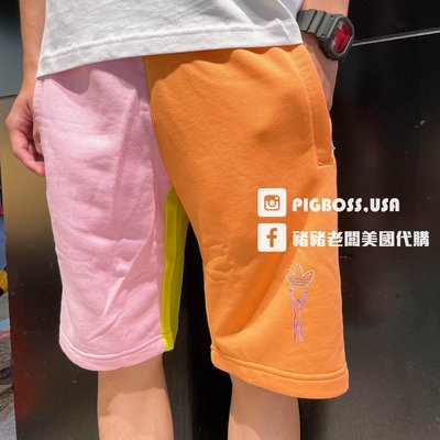 【豬豬老闆】ADIDAS ORIGINALS LOVE UNITES BLOCKED 彩色 短褲 男女款 H43975
