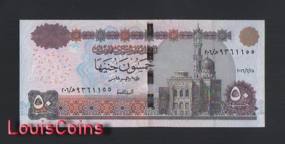 【Louis Coins】B1503-EGYPT-2016-2018埃及紙幣,50 Pounds