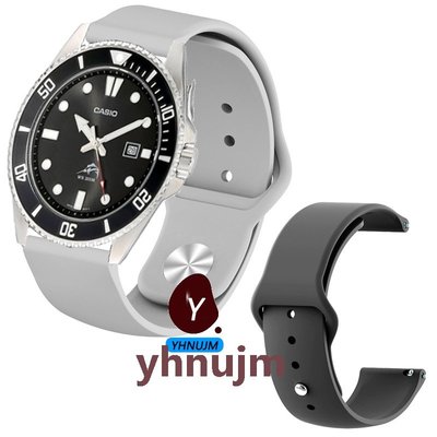 CASIO MDV106-1A 槍魚 劍魚硅膠 矽膠錶帶 錶帶 腕帶 手環MDV106-1A手錶帶