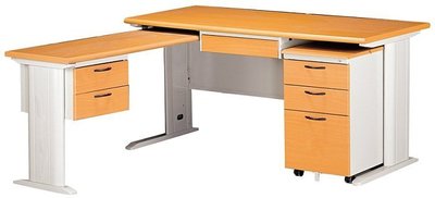 亞毅 電腦桌 台北市 五尺鋼製L型主管桌 六尺L型辦公桌 鋼製書桌 鐵櫃鐵桌製造工廠
