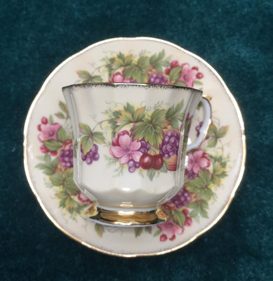 英國骨瓷Elizabethan 米色果園 咖啡杯碟 茶杯碟