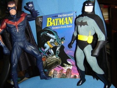 蝙蝠俠(batman)+12吋蝙蝠俠&羅賓人形/鬧鐘