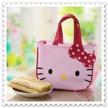 小公主日本精品♥ Hello Kitty 芝麻蛋捲禮盒 造型手提袋 年節送禮自用兩相宜 (粉)99935009
