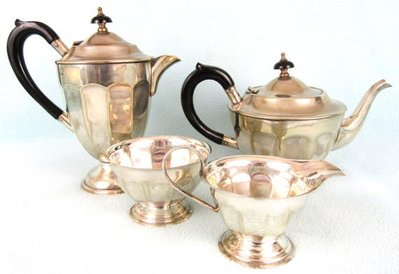 98 高級英國鍍銀壺組 Vintage silver plated Four Piece Tea Set