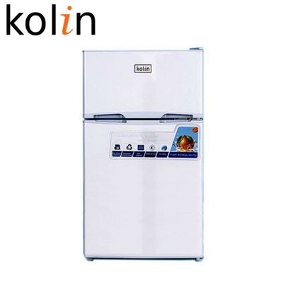 【免運費】Kolin 歌林 90公升一級能效定頻右開雙門小冰箱 KR-SE20958雪亮白/一鍵除霜