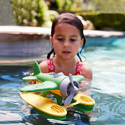 溜溜美國Green Toys水上飛機直升機 兒童寶寶洗澡泳池戲水漂浮上玩具