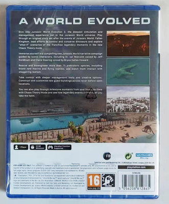 PS5游戲 侏羅紀世界進化2 JURASSIC WORLD EVOLUTION中文英文現貨