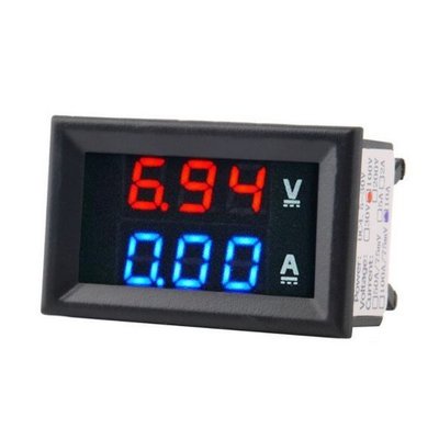 電壓電流表 LED雙色顯示 檢測電壓DC 0~100V 電流量程10A 50A 100A