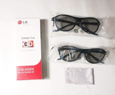 全新,樂金LG 原廠 3D眼鏡 偏光3D眼鏡/for LG CINEMA 3D/1盒2支/型號:AG-F310