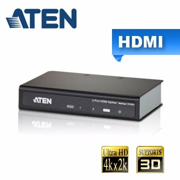 @電子街3C 特賣會@全新 ATEN VS182A 2埠 HDMI 影音分配器 (VS182A) 支援4K2K