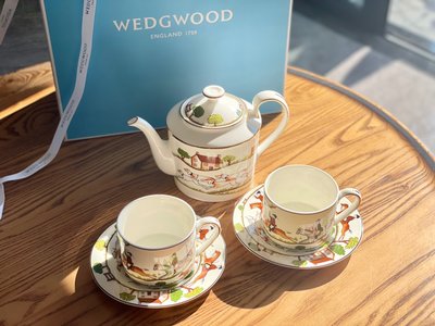 WEDGWOOD狩獵即景杯碟茶壺套裝 經典骨瓷品牌無論是自用還是饋贈的上佳之選。