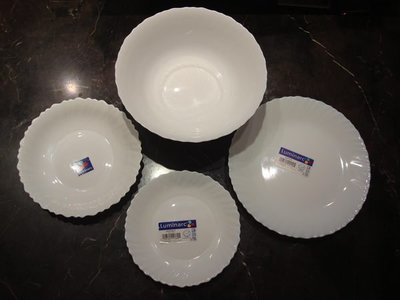 Luminarc 樂美雅 餐具4入組 [禮盒贈品組合] 1大湯碗 3盤