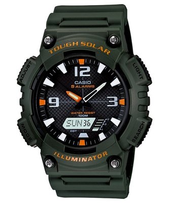 【CASIO 專賣】AQ-S810W-3A 太陽能電力錶款、顯示時間資訊、世界時間、防水100米、1/100秒