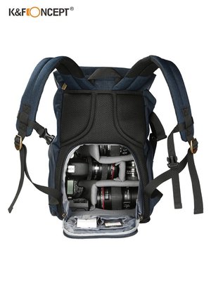 KFCONCEPT卓爾佳能相機包雙肩專業便攜數碼多功能單反微單攝影包男女通勤休閑旅行大容量鏡頭收納包通用-X