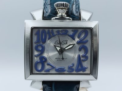 【發條盒子H4982】GAGA MILANO 義大利品牌 方形大錶徑 不銹鋼自動上鍊 經典錶款