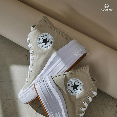 Converse CTAS Move HI 女鞋 米色 高筒 厚底 帆布 休閒鞋 A04365C